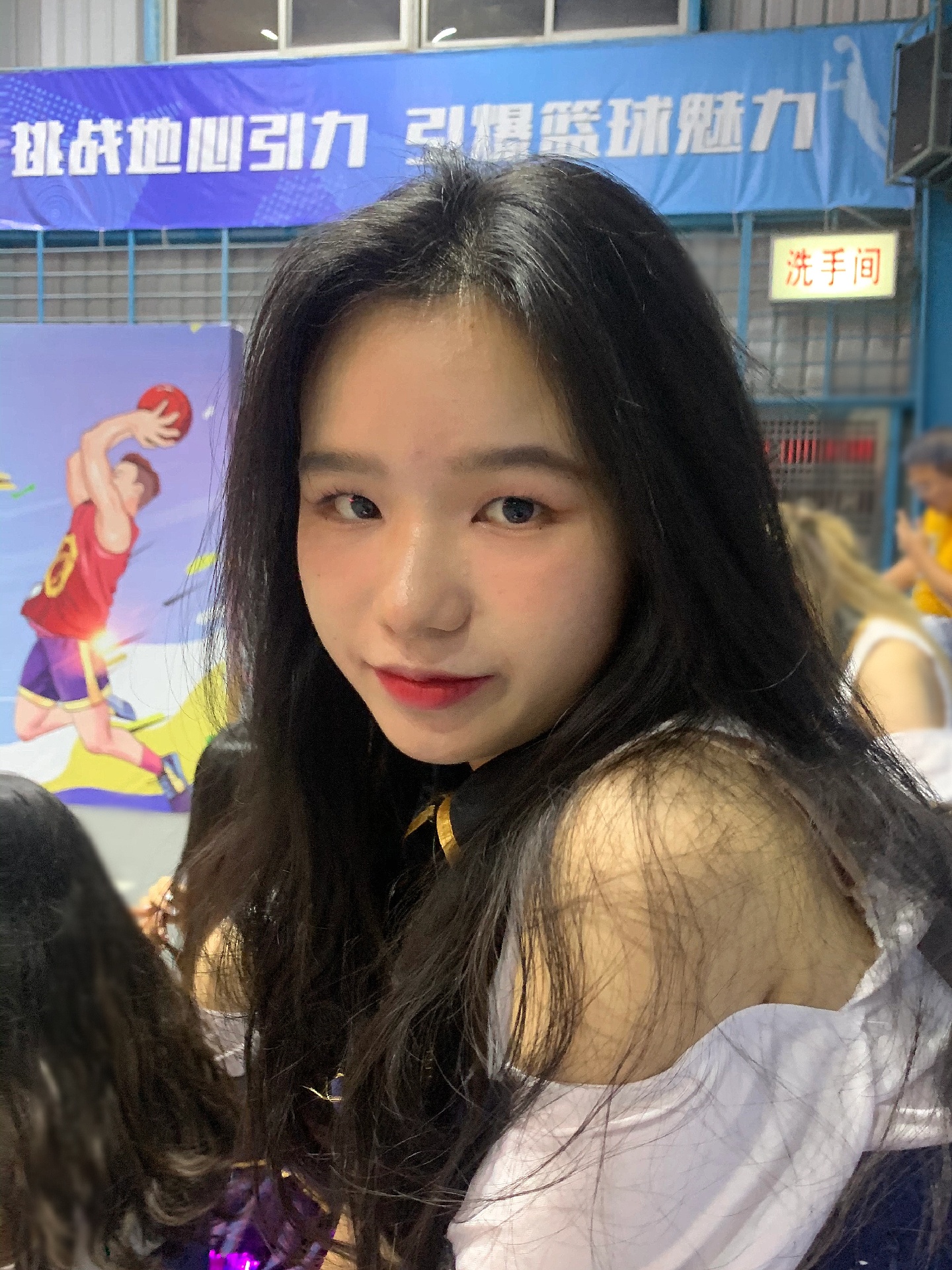 周末去寮步商演了这是第一次当篮球宝贝啊 开心啊啊啊紫色的衣 美图社区 美图秀秀