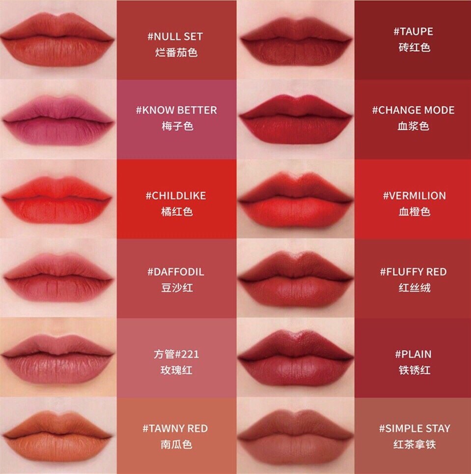 3ce必须买的口红色号整理合集 好用不挑肤色 显白利器 秋冬 美图社区 美图秀秀
